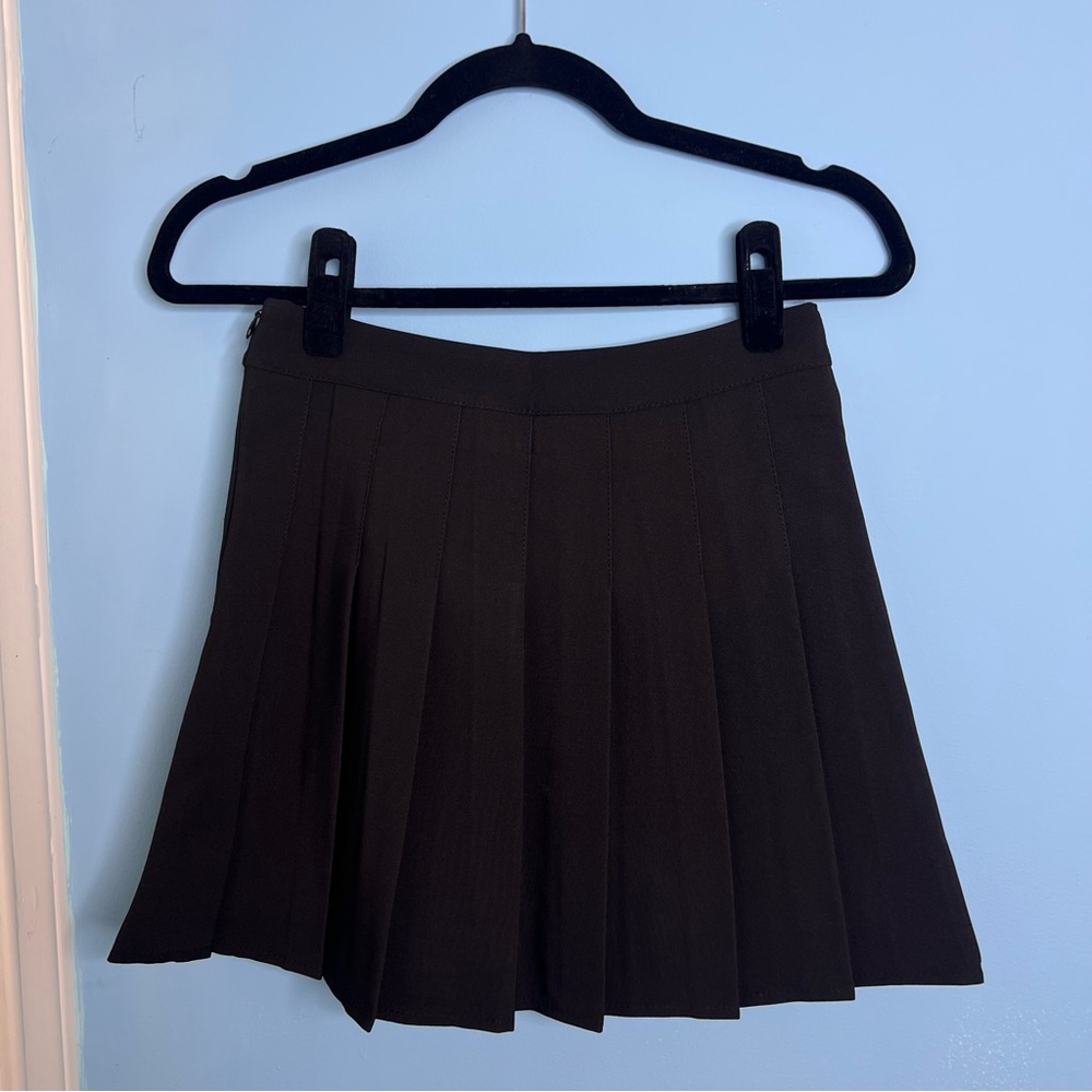 Classic Black Pleated Skirt